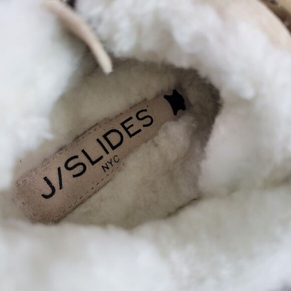 J/SLIDES Leslie Shearling Trim Suede Leather Mid Top Sneakers Size 7 Women's - Picture 14 of 15